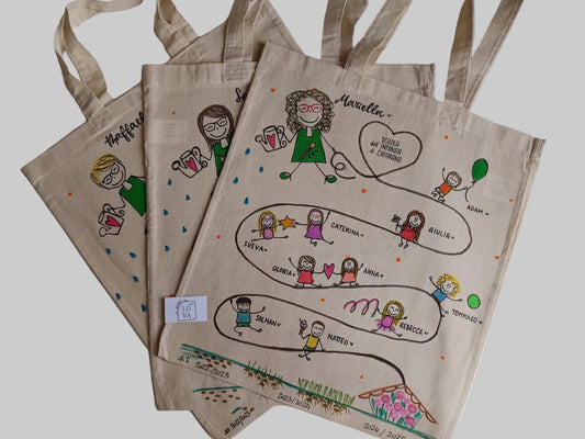 Borsa manici bimbi scuola
