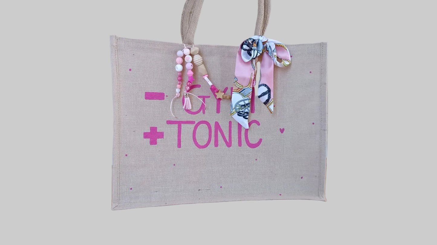 Borsa tela juco + Fiocco