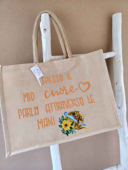 Borsa tela juco