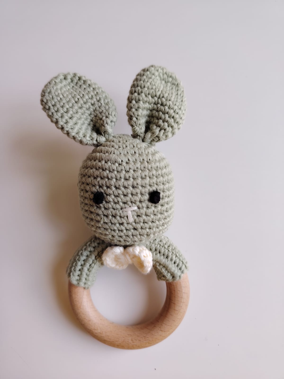 Sonaglio crochet coniglio occhioni