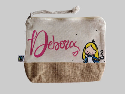 Pochette sand con juta