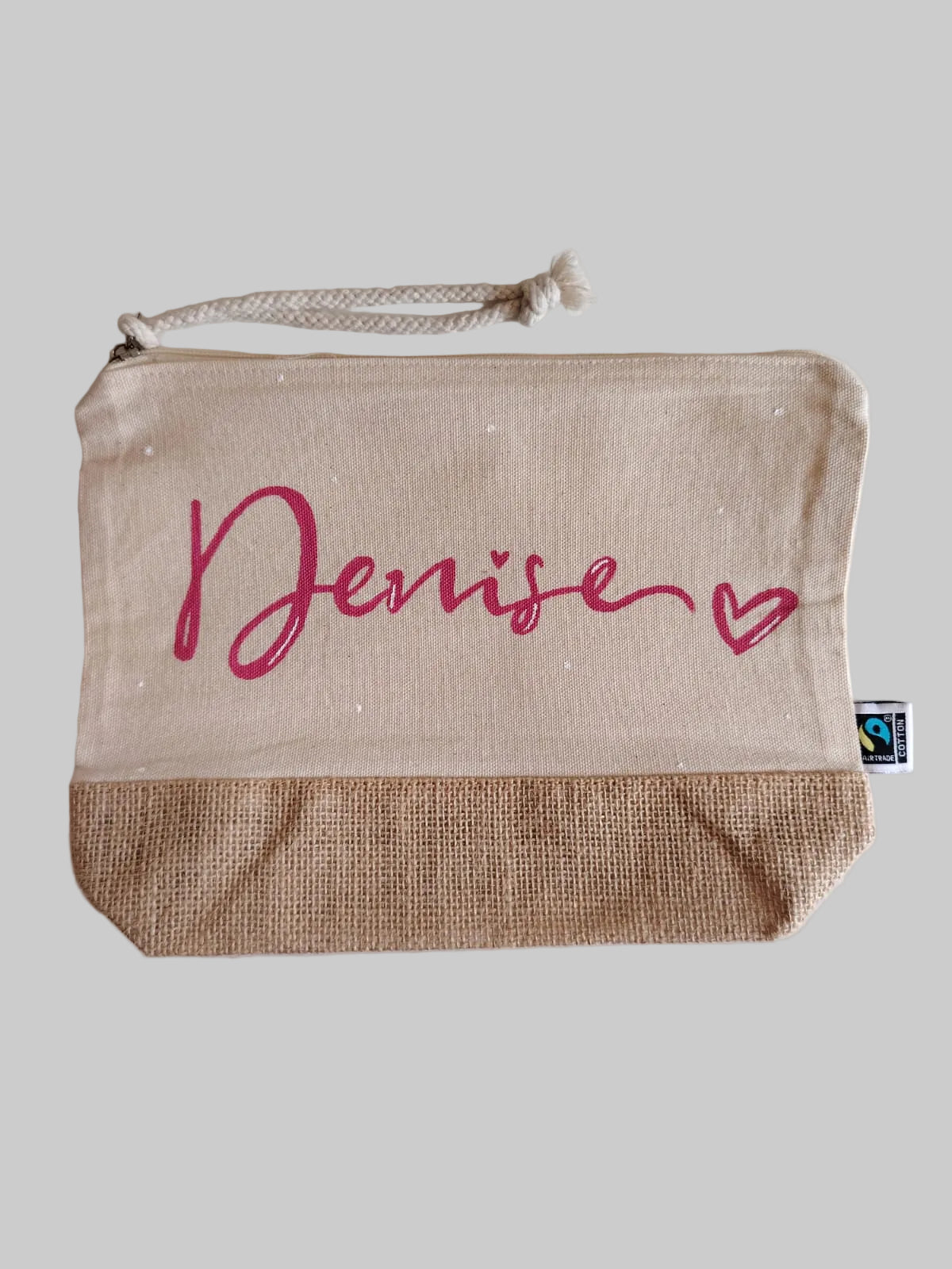 Pochette sand con juta